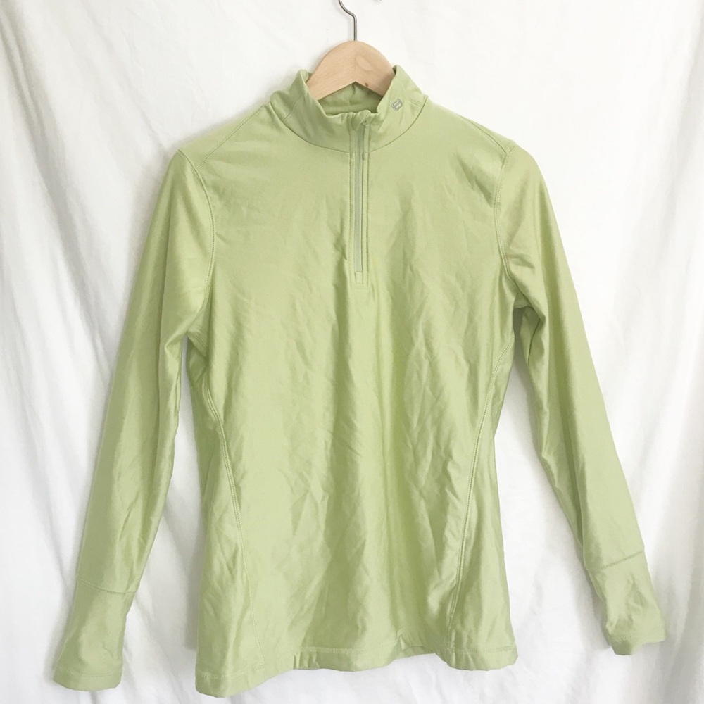 Layer 8 quarter zip pullover green